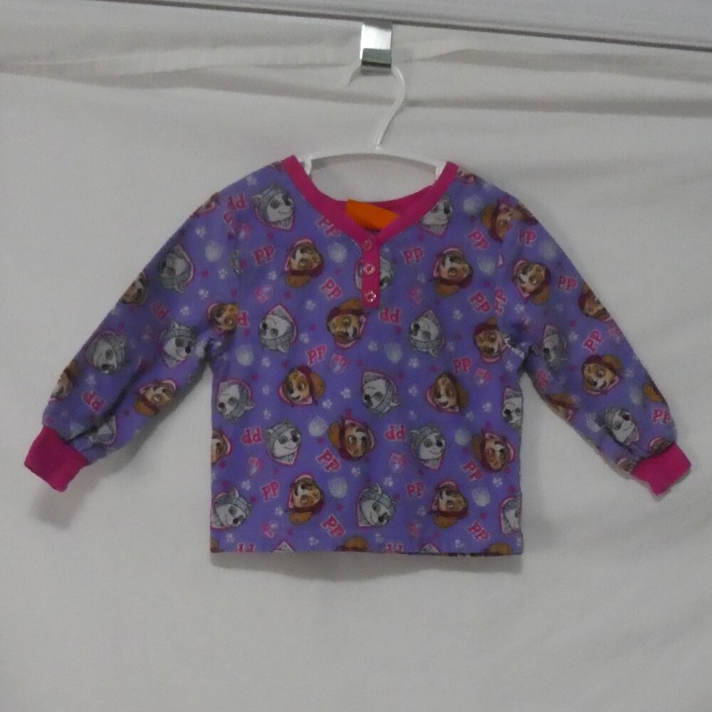 NICKELODEON 2016 PAW PATROL 2T Toddler Girl Paw Patrol Cotton Pajama Top